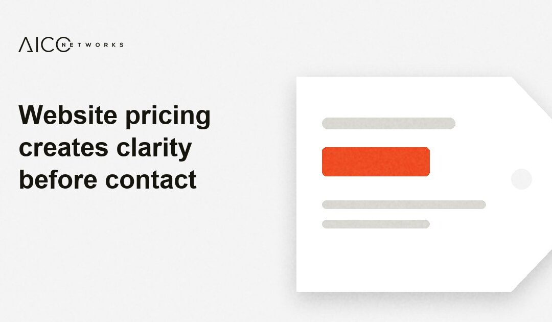 Website pricing creates clarity before contact